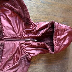 Burgundy Hooded Jacket